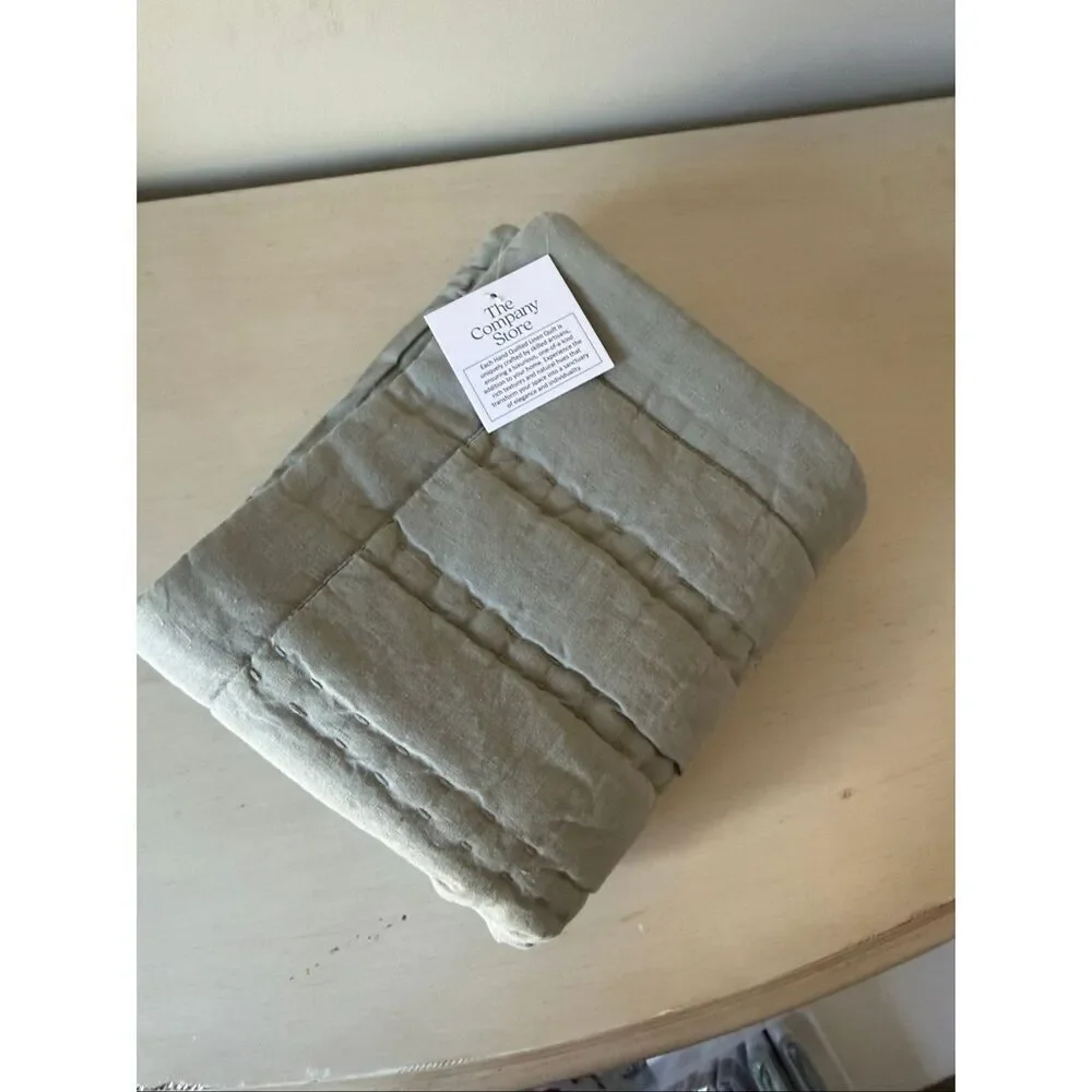 The Company Store Legends Hotel Moss Washed Linen Standard Sham, Set of 2